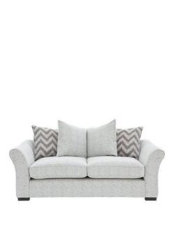 Cavendish Chevron 2-Seater Fabric Sofa